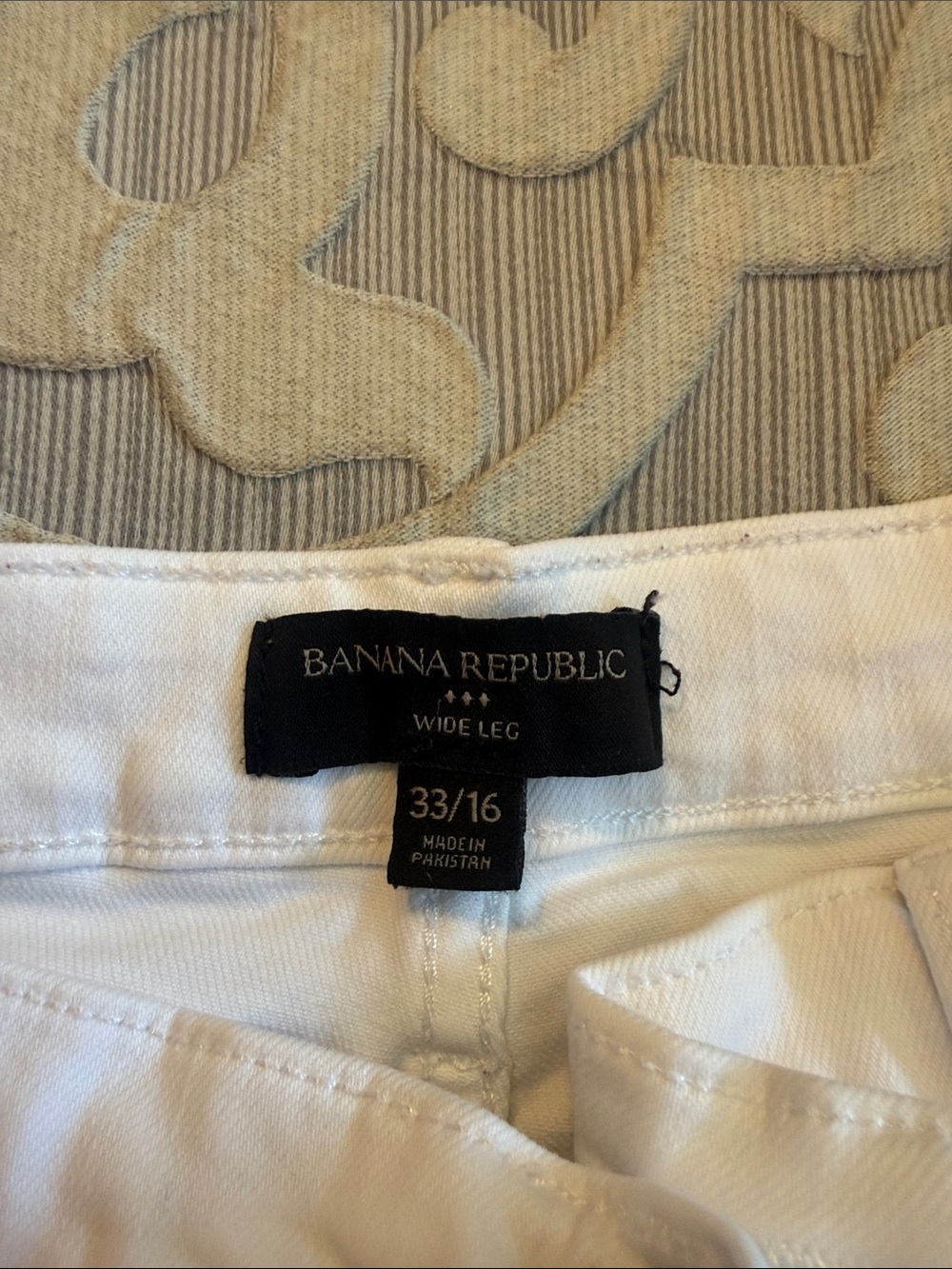 Banana Republic White Wide-Leg Jeans